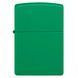 Запальничка Zippo Regular Grass Green Matte Зелена 48629 V77550532 фото 10