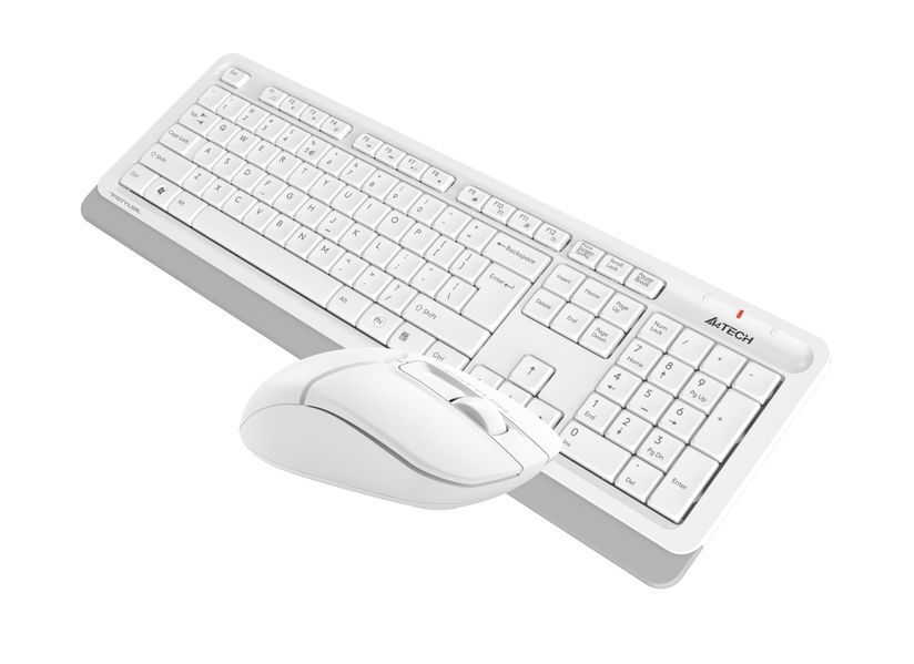 A4Tech Fstyler FG1012, комплект бездротовий клавіатура з мишою, колір білий FG1012 (White) 1605287 фото