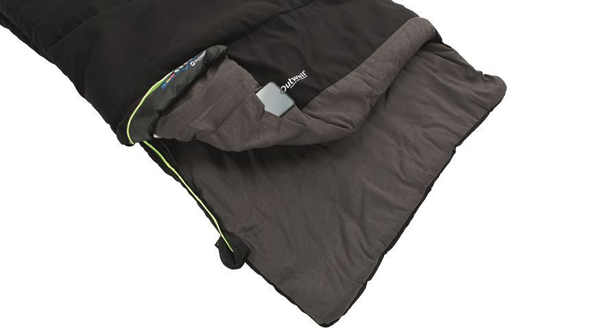 Спальный мешок Outwell Celebration Lux/+4&deg;C Black Left (230360) 928837 фото