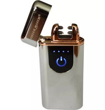 Зажигалка Silver Match SM ICON ALLSAINT TOUCH DBLARC IGNIT Серебристый&nbsp;(40674270SL) V77550653 фото