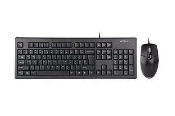 Комплект A4Tech клавіатура+мишка KR-83+OP-720, USB, Чорна KR-8372 (Black) 1603542 фото