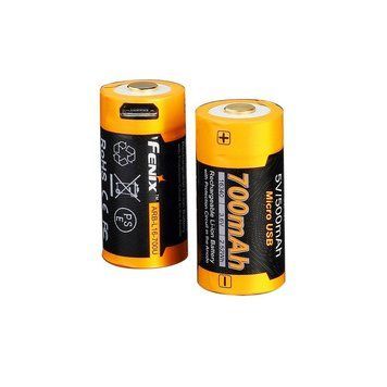 Аккумулятор 16340 Fenix ​​(700 mAh) micro usb зарядка 53715 фото