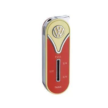 Газова запальничка п'єзо Licences VW Metal Lighter Fuel Gauge Жовто-червона (40610130YERED) V77550586 фото