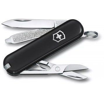 Швейцарський ніж Victorinox Classic SD Colors Dark Illusion 58 мм 7 функцій Чорний (0.6223.3G) V77552875 фото
