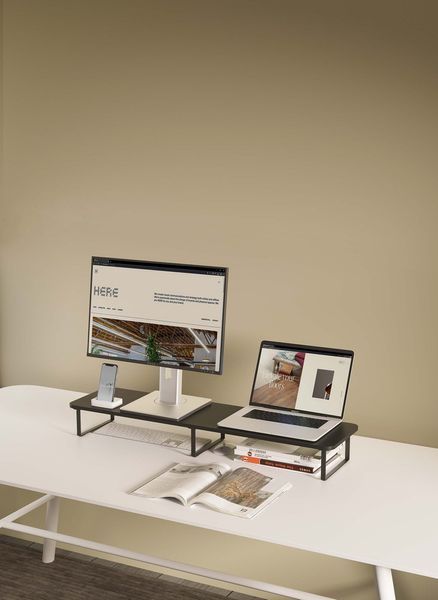 Стiл для 2 монiторів/ноутбуків Gembird MS-TABLE2-01 MS-TABLE2-01 1606325 фото