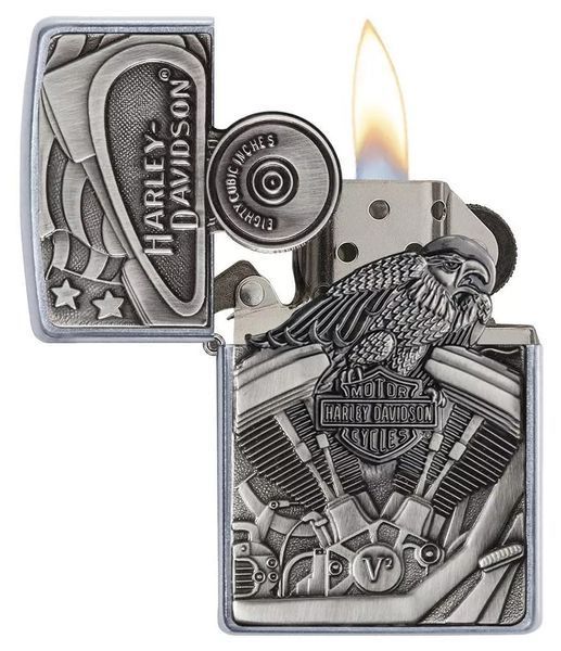 Зажигалка Zippo 207 Harley-Davidson Motor Flag 29266 V77550476 фото
