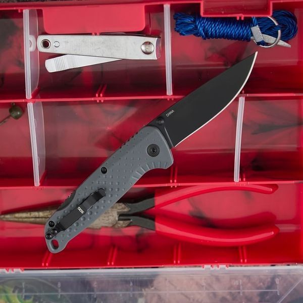 Ніж SOG Adventurer LB Black Blade TiNi GRN Gray SOG-13-11-06-43 12580319 фото