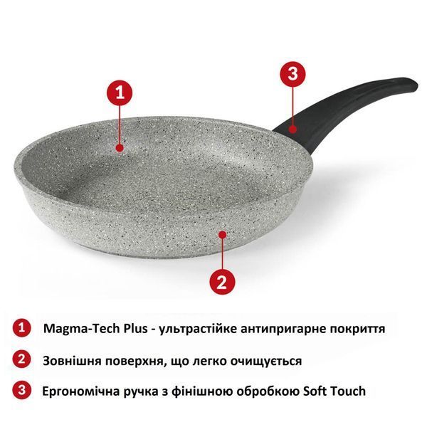 Сковорода Flonal Dura Induction 24 см (DUIPD2430) DAS302351 фото