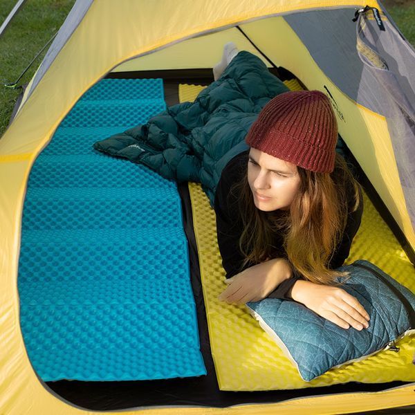 Килимок складний IXPE NaturehikeThickened NH20FCD07, алюмінієва плівка, 25 мм, жовтий 81520 фото