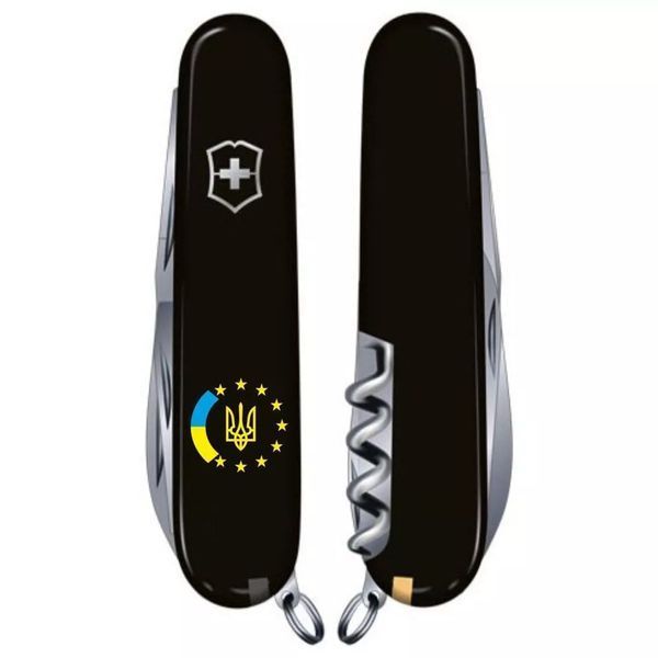 Швейцарский нож Victorinox Huntsman Ukraine 91 мм 15 функций Украина ЕС (1.3713.3_T1130u) V77552962 фото