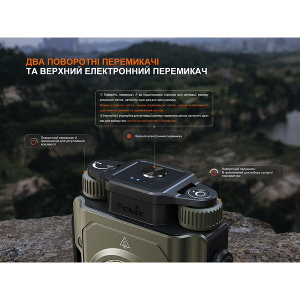 Фонарь прожектор Fenix ​​CL27R Зеленый CL27R-Green 999992352 фото