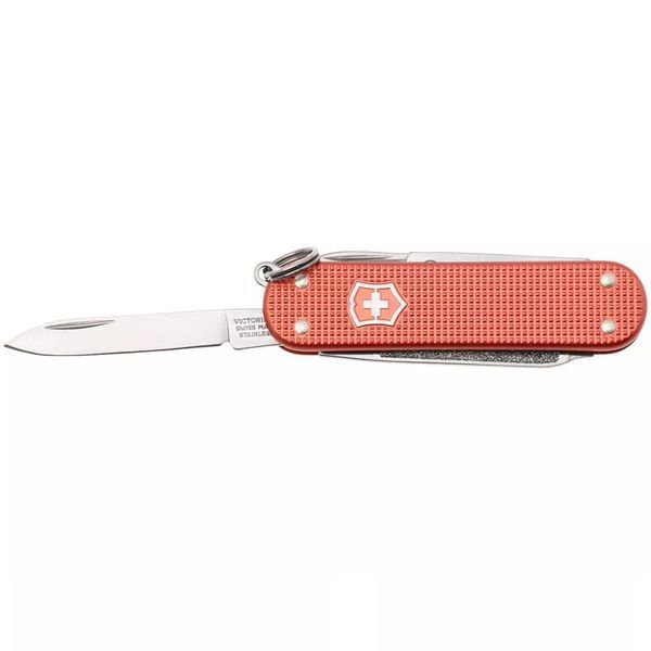 Швейцарський ніж-брелок Victorinox Classic SD Alox Limited Edition 2025 блідо-червоні рифлені накладки Limited Edition 2025 0.6221.L25 V77554109 фото