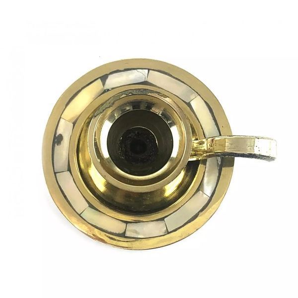 Свічник з ручкою Круглий No Brand 7.6х6.9х4.8 см (DN30001A) V77552643 фото