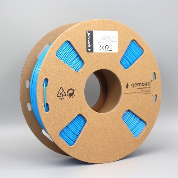 Пластиковый материал (филамент) для 3D-принтера Gembird 3DP-PETG1.75-01-B, синий 3DP-PETG1.75-01-B 1606544 фото