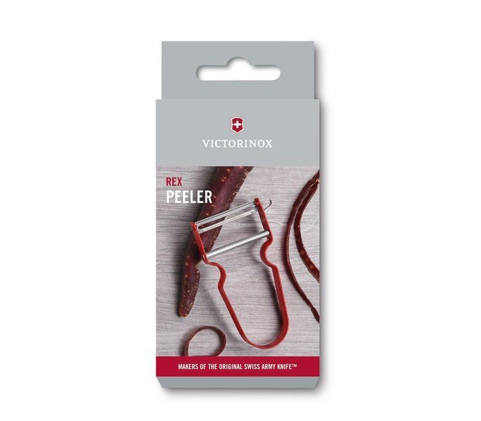 Овощечистка Victorinox REX Red красная односторонняя гладкая ЖК 6.0900.1 4008497 фото