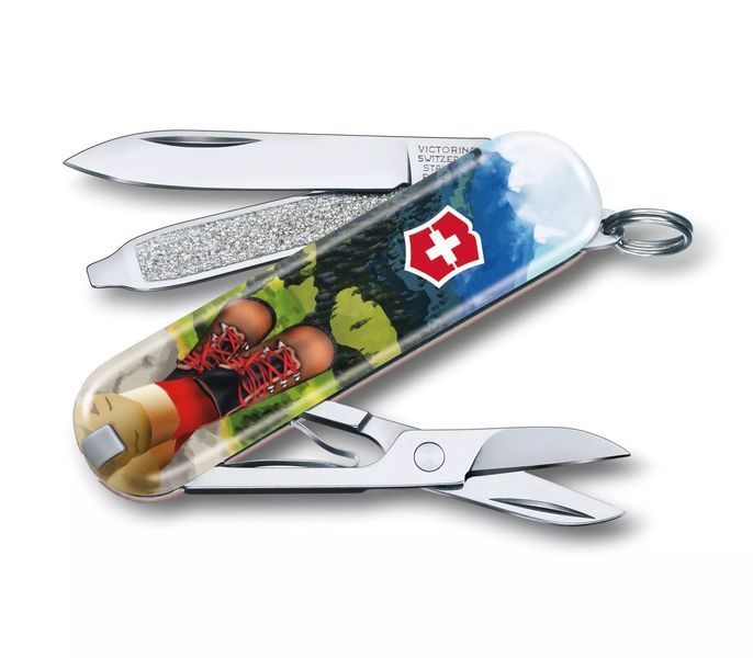 Швейцарський ніж Victorinox Classic Limited Edition I Love Hiking 58 мм 7 функцій (0.6223.L2002) V77552726 фото