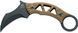 Ніж Fox Tribal K Black Blade Titanium Bronze FX-803 TiPVD 17530726 фото 1