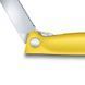 Ніж кухонний складний Victorinox SwissClassic 11 см Серрейтор заокруглений Жовтий блістер 6.7836.F8B 4009022 фото 4