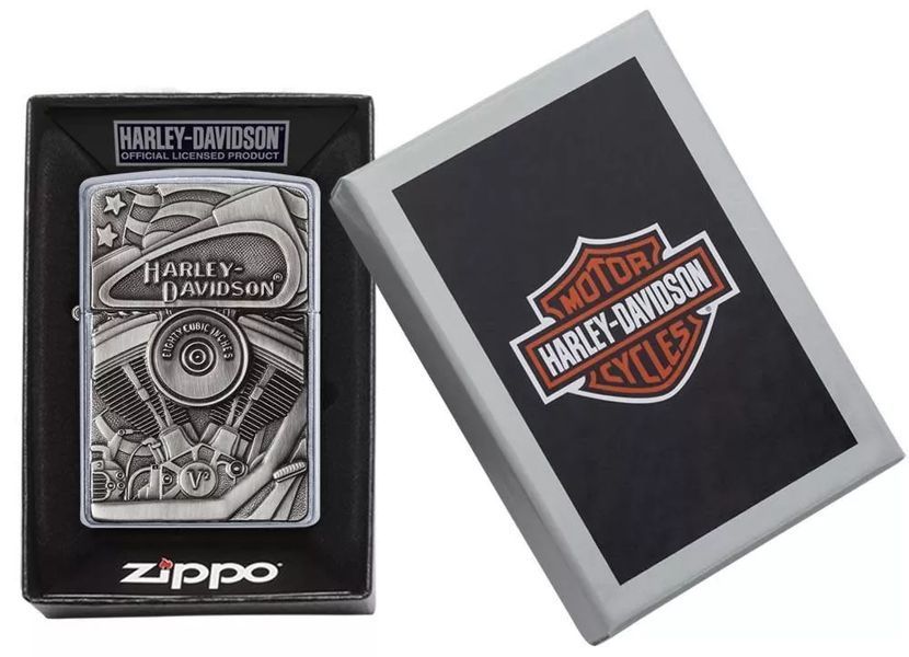 Зажигалка Zippo 207 Harley-Davidson Motor Flag 29266 V77550476 фото