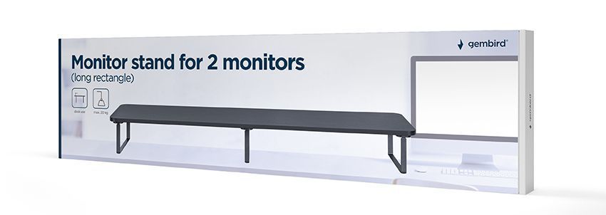 Стiл для 2 монiторів/ноутбуків Gembird MS-TABLE2-01 MS-TABLE2-01 1606325 фото