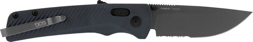 Ніж SOG Flash AT Urban Half serreyted Gray SOG-11-18-06-41 12580272 фото