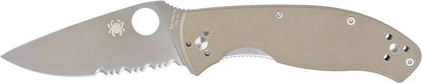 Нож Spyderco Tenacious Brown G-10 CPM M4 Полусеррейтор C122GBNM4PS 871637 фото