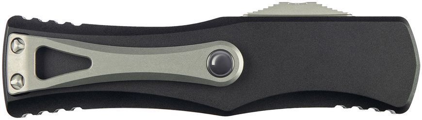 Нож Microtech Hera Double Edge Stonewash Black Полусеррейтор 702-11 14090559 фото