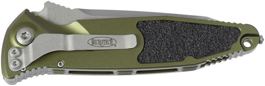 Нож Microtech Socom Elite Auto Tanto Point Apocalyptic Serrated OD Green 161A-12APOD 14090787 фото