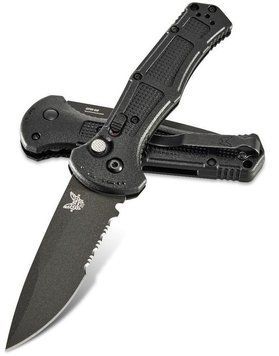 Ніж Benchmade Claymore Auto Black Напівсеррейтор 9070SBK 4008423 фото