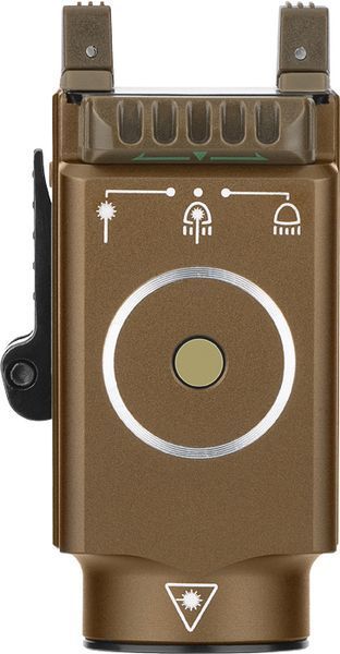 Ліхтар з ЛЦВ Olight Baldr S Desert Tan Зелений лазер (800 Lm) 0.0002.0043 23703523 фото