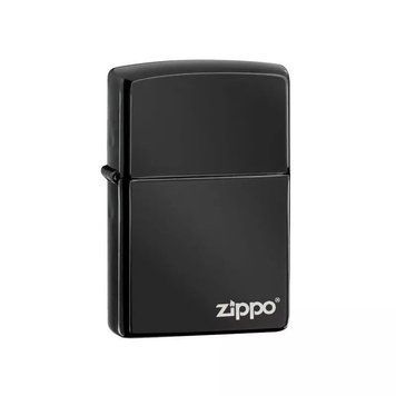 Зажигалка Zippo Ebony W/Zippo Lasered Черная 24756ZL V77550074 фото