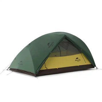 Намет надлегкий двомісний з футпринтом Naturehike Star-River 2 Updated NH17T012-T, 210T, Темно-зелений 97841 фото