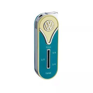 Газова запальничка п'єзо Licences VW Metal Lighter Fuel Gauge метал Жовто-блакитна (40610130YEBLU) V77550589 фото