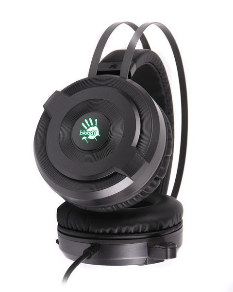 Гарнітура ігрова Bloody G520S з підсвічуванням, чорний колір, USB G520S Bloody (Grey) 1604696 фото