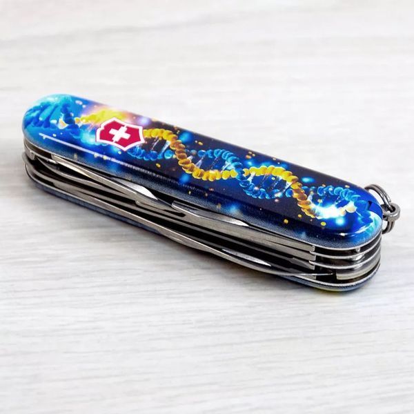 Швейцарский нож Victorinox Huntsman Zodiac Синий ДНК украинца 1.3713.3_T3270pw V77554185 фото