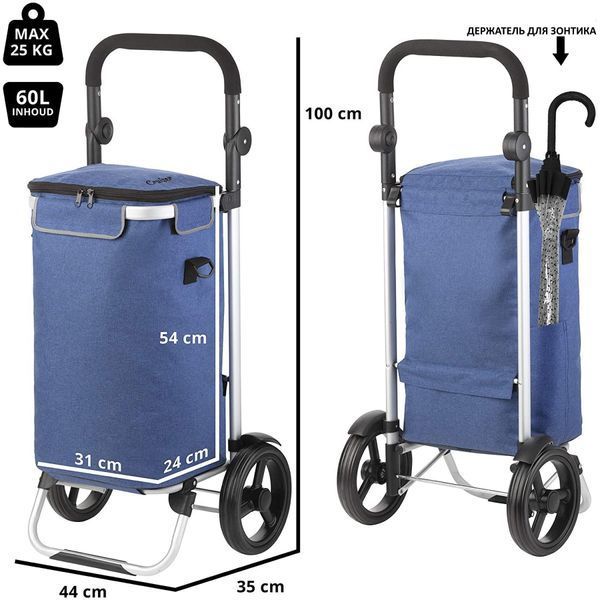 Cумка-візок ShoppingCruiser Allround 41 Blue (650065) 930023 фото