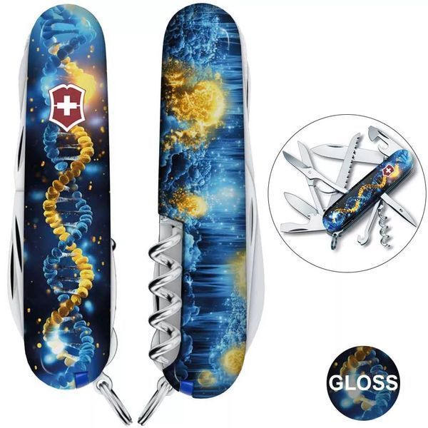 Швейцарский нож Victorinox Huntsman Zodiac Синий ДНК украинца 1.3713.3_T3270pw V77554185 фото