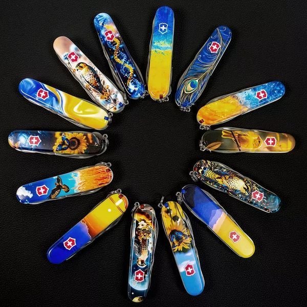 Швейцарский нож Victorinox Huntsman Zodiac Синий ДНК украинца 1.3713.3_T3270pw V77554185 фото