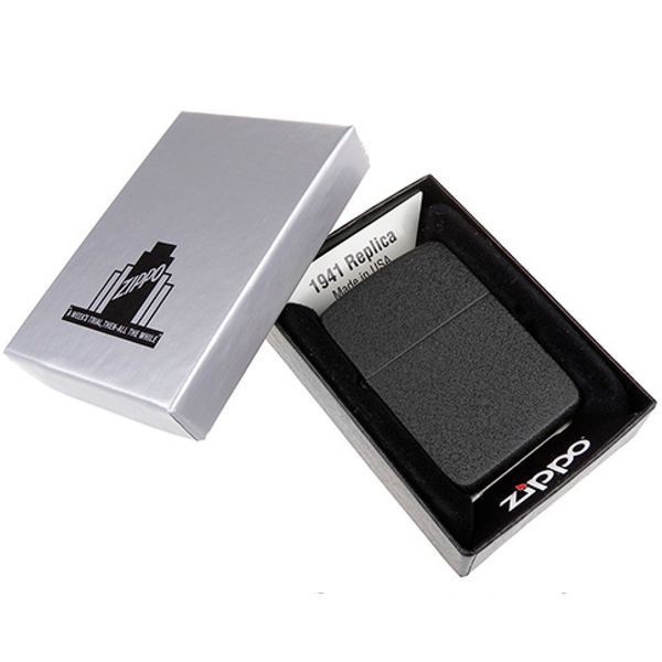 Зажигалка Zippo 1941 Replica Black Crackle (28582) V77550672 фото