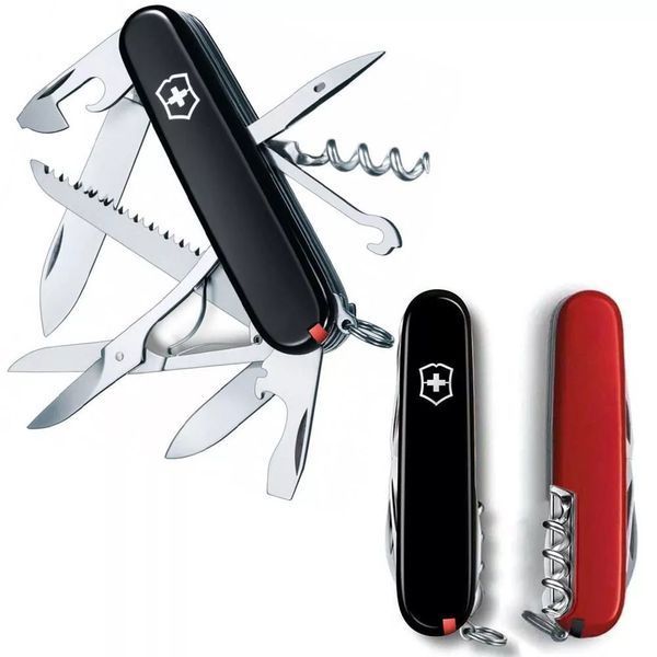 Швейцарский нож Victorinox Huntsman Ukraine Черно-красный (1.3713.3.1) V77552992 фото