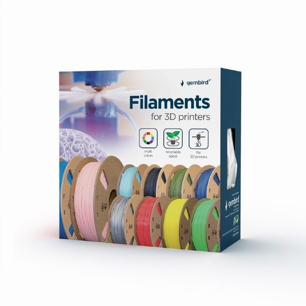 Филамент для 3D-принтера Gembird 3DP-PLA+1.75-01-W, PLA+, 1.75 мм, белый 3DP-PLA+1.75-02-W 1606545 фото