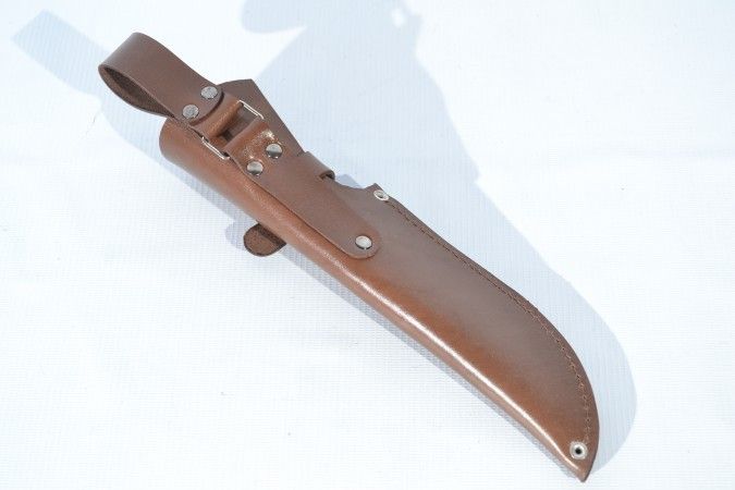 Шкіряні піхви для ножа Великі L із застібкою Сірі 11101084 фото