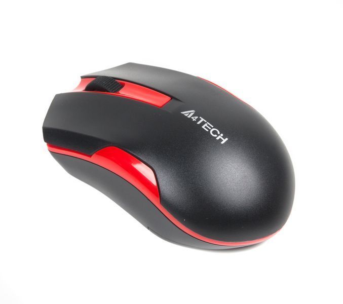 Мышь A4Tech G3-200 N USB V-Track, беспроводная, 1000dpi, черная+красный G3-200N (Black+Red) 0202863 фото