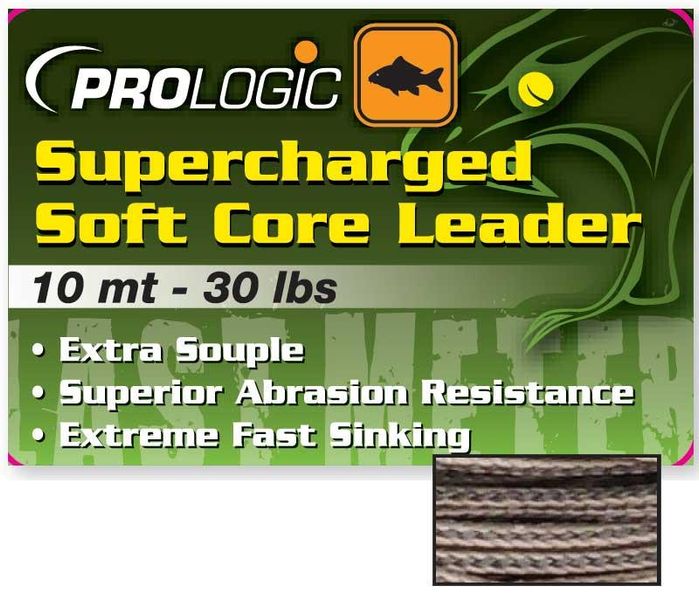 Лідкор Prologic Supercharged Soft Core Leader 5m 50lbs Camo Silt 18460204 фото