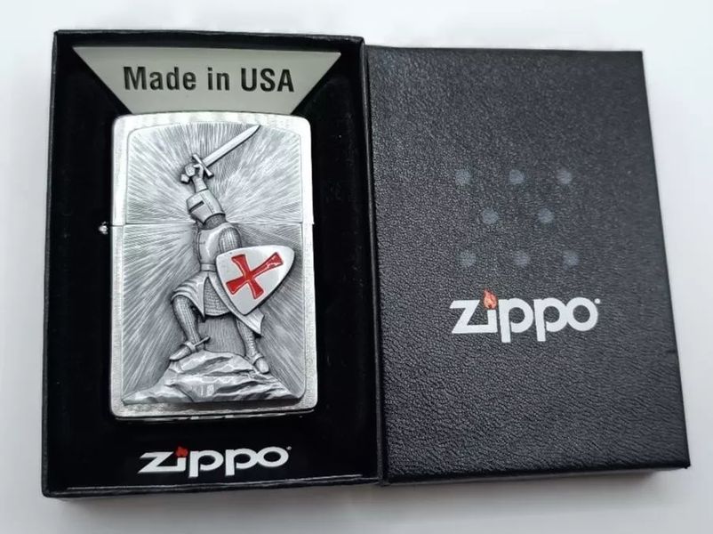Запальничка Zippo 1300103 Crusade Victory chrom - Перемога 77890086 фото
