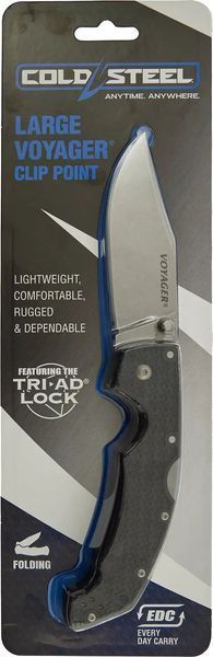 Ніж Cold Steel Voyager Large Clip Point чорний CS-29ACZ 12601628 фото