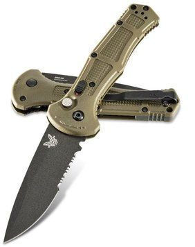 Ніж Benchmade Claymore Auto Olive Напівсеррейтор 9070SBK-1 4008424 фото