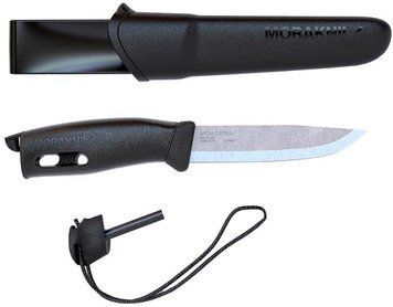 Ніж Morakniv Companion Spark Чорний + Крисало 13567 23050204 фото