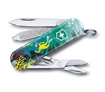 Швейцарський ніж Victorinox Classic Limited Edition Deep Dive 58 мм 7 функцій (0.6223.L2006) V77552724 фото