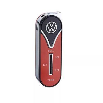 Газова запальничка п'єзо Licences VW Metal Lighter Fuel Gauge Червоно-чорна (40610130BLRED) V77550588 фото